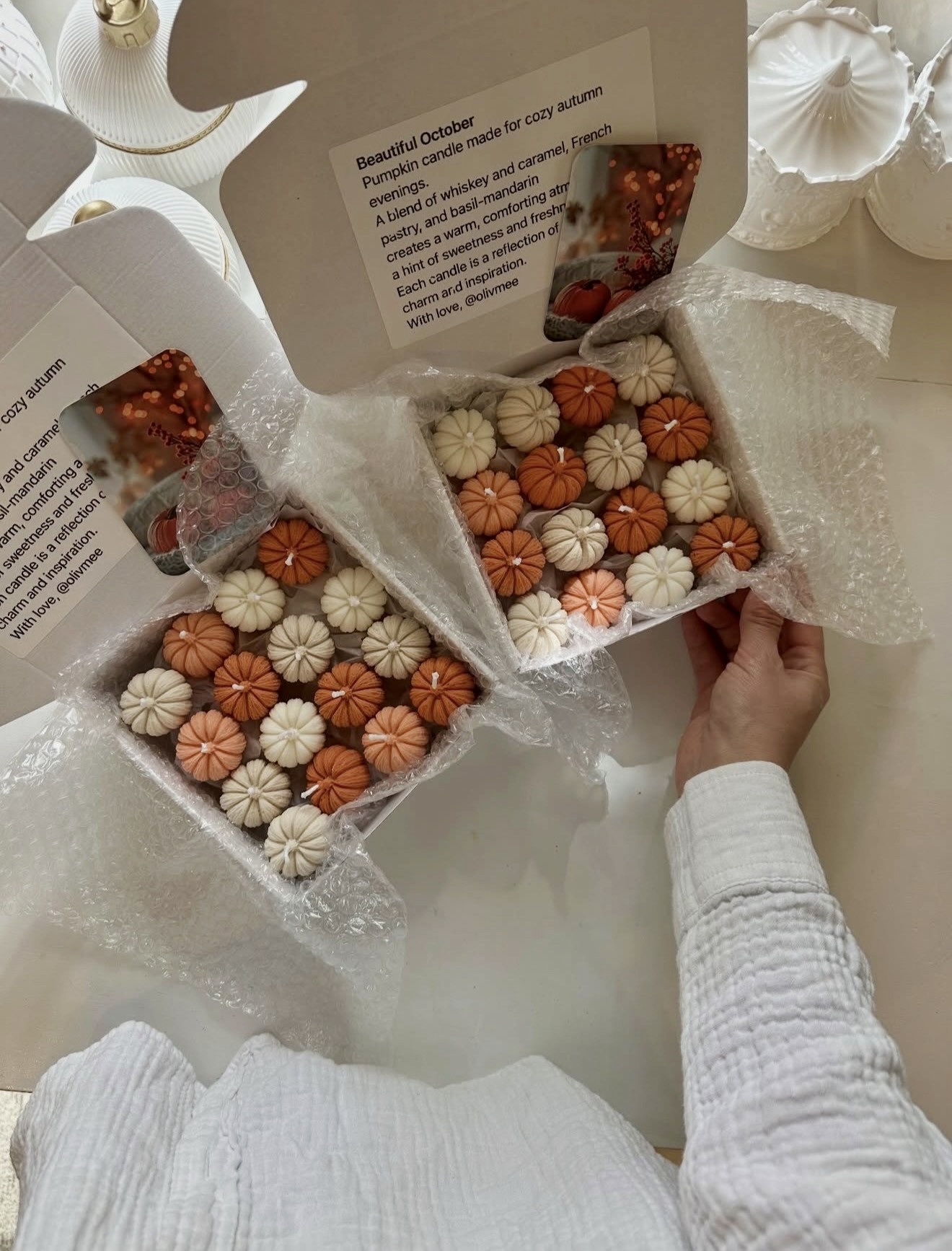 Charming Pumpkin Shaped Fall Candle Collection