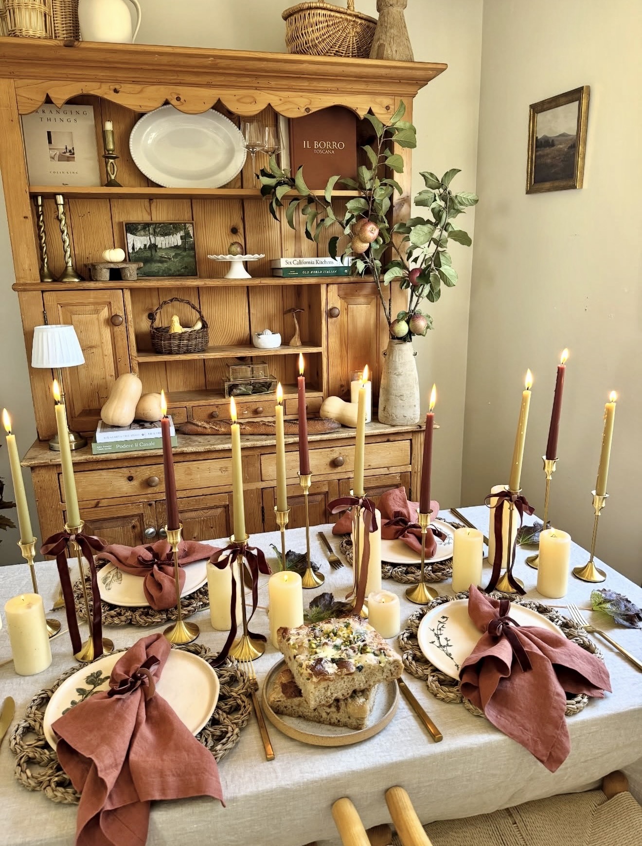 Cozy Autumn Harvest Table Setting