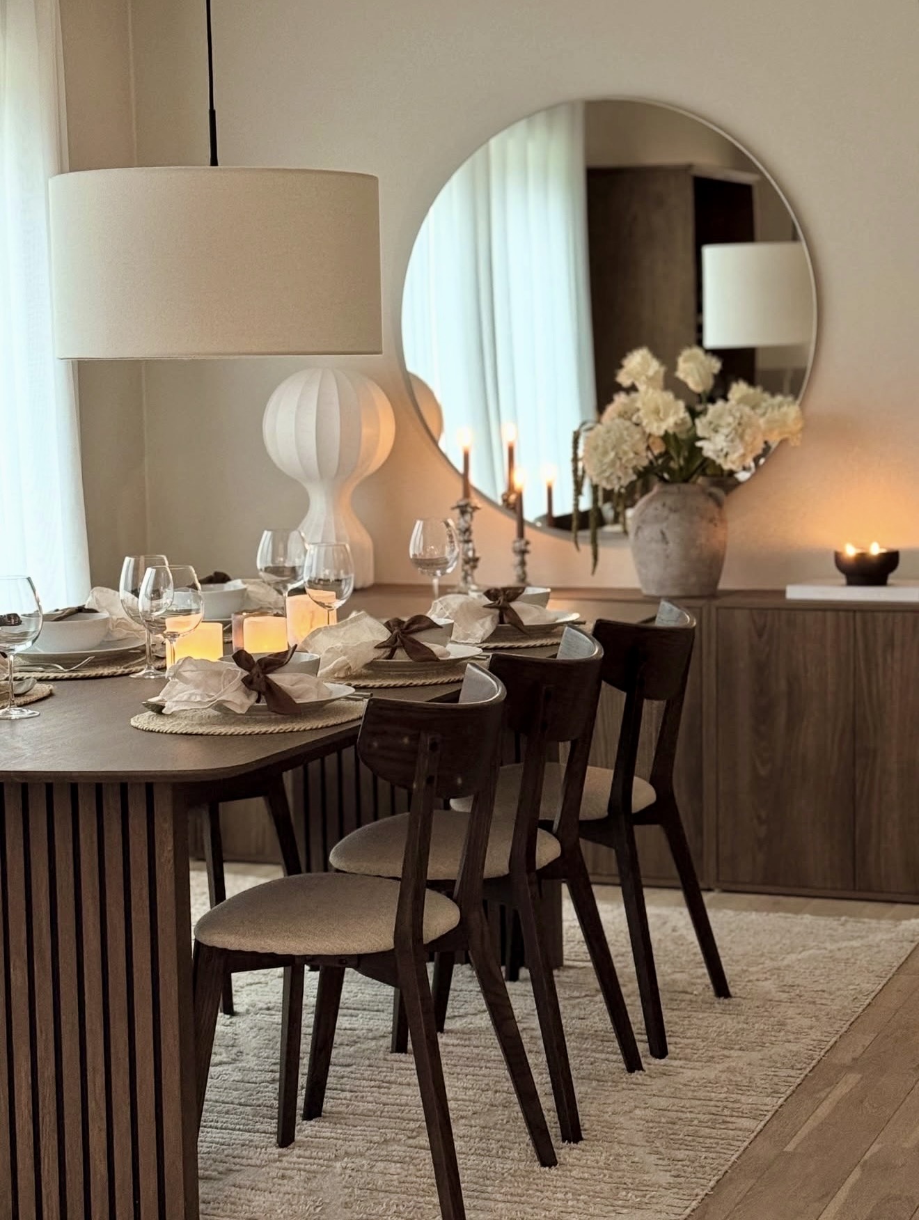 Elevated Fall Dining Room with Textured Neutrals