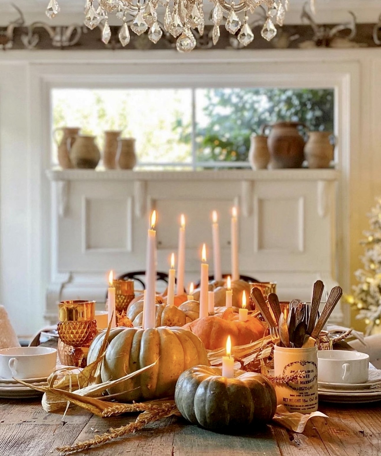Enchanted Autumn Harvest Pumpkin Tablescape