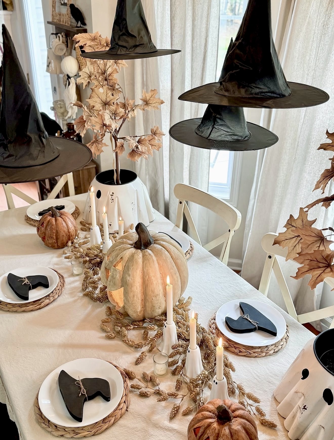 Spooky Witchy Halloween Table Setting