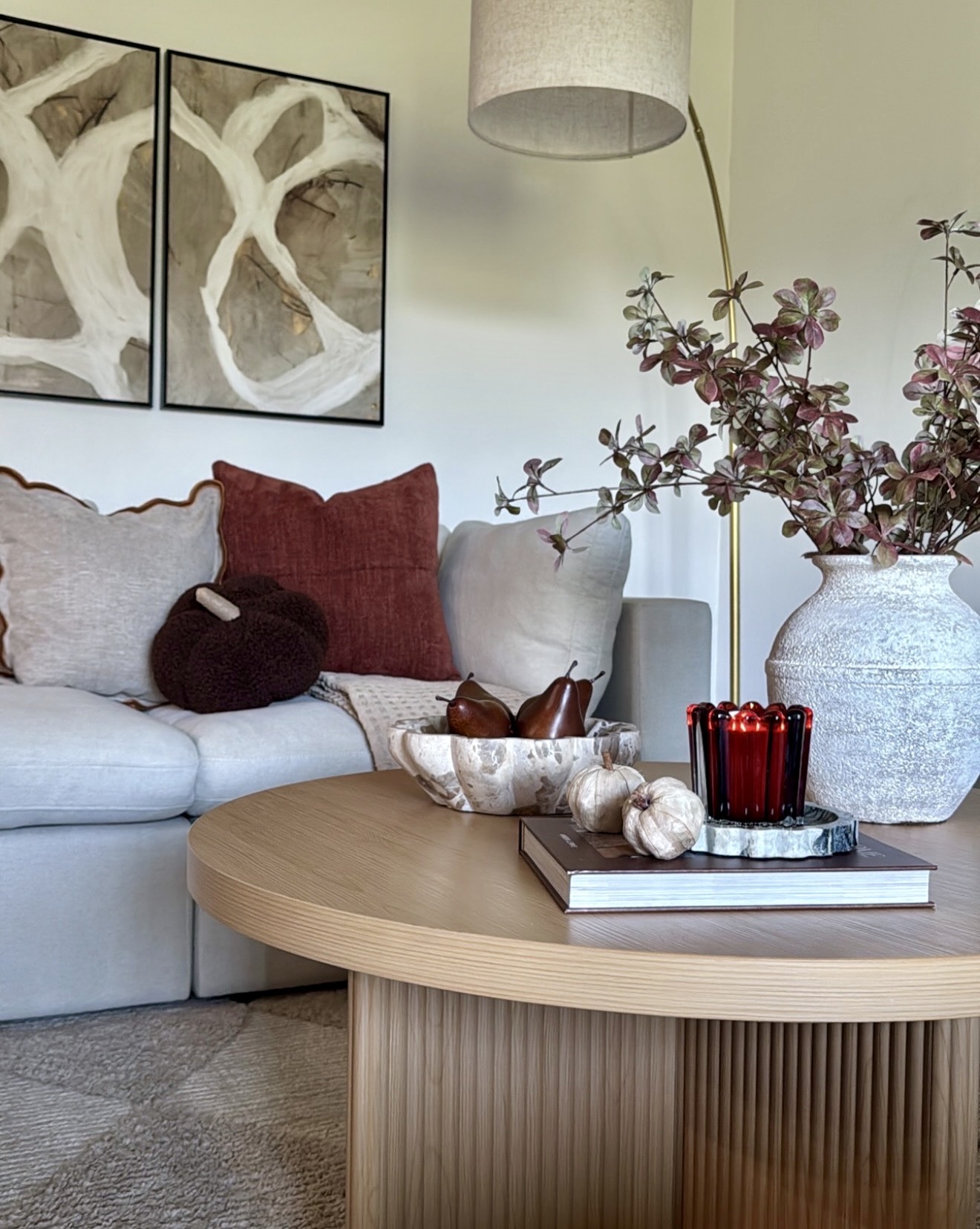 Warm & Cozy Autumn Living Room Retreat