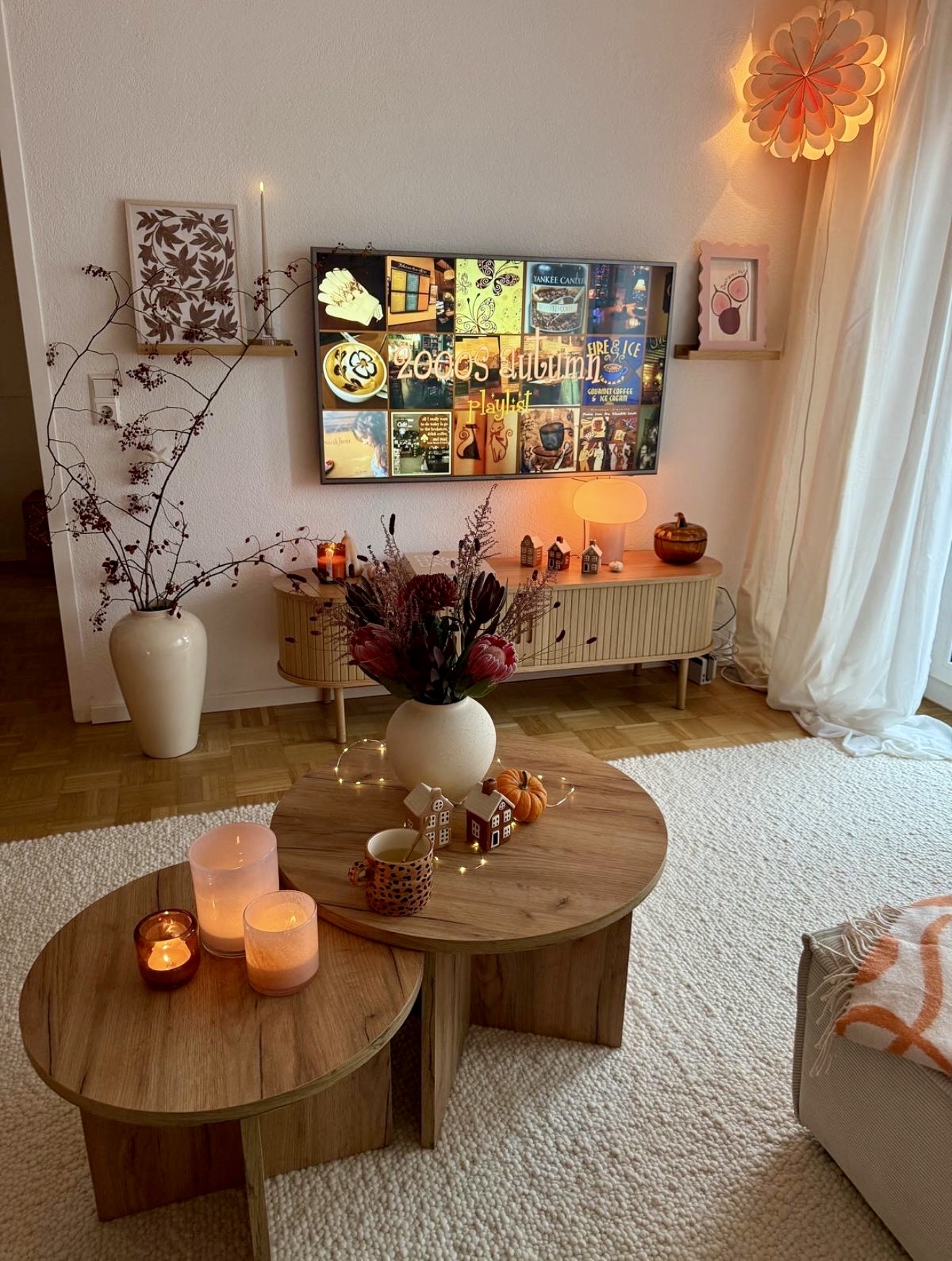 Warm Glow Coffee Table Vignette