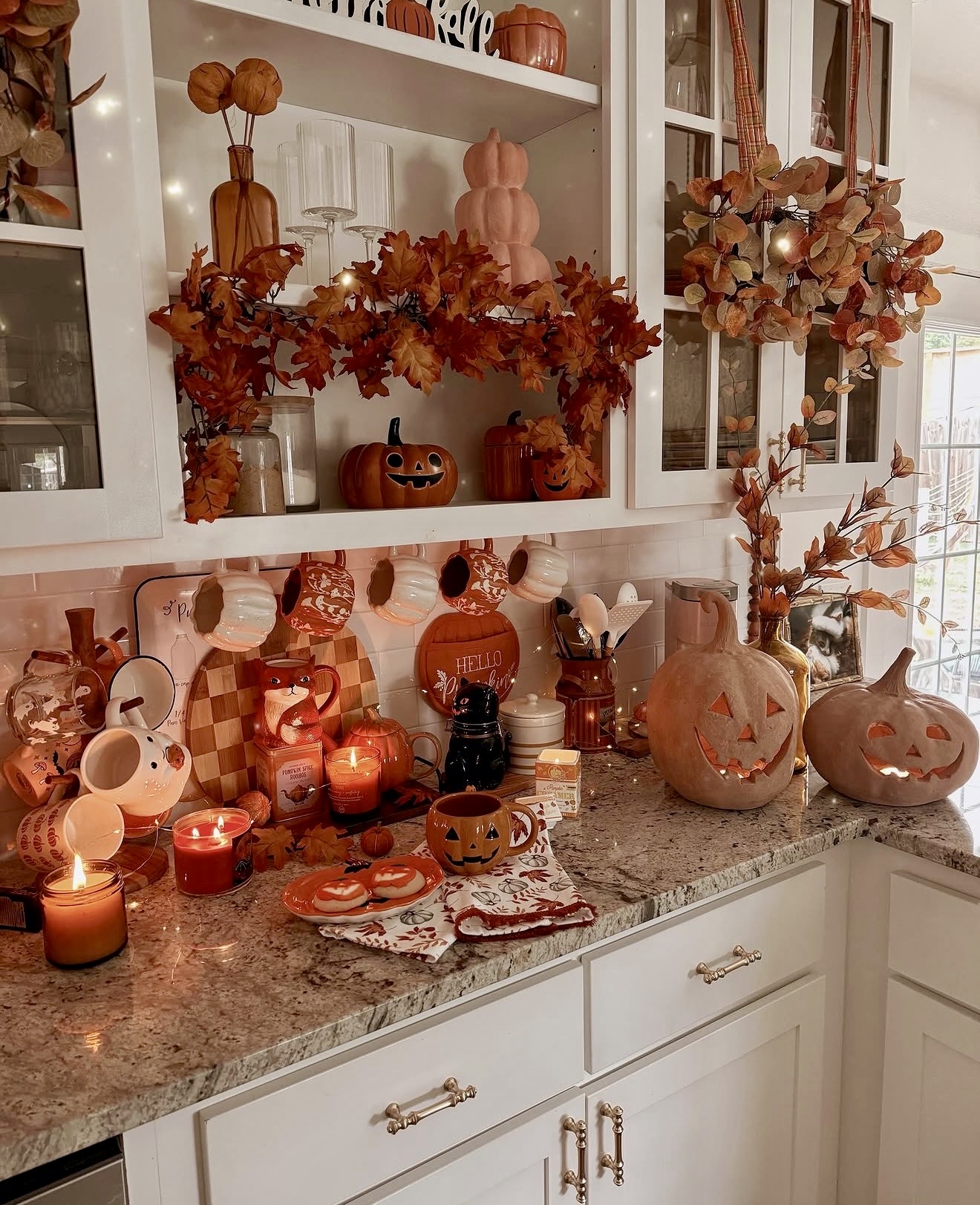 Whimsical Pumpkin Patch Kitchen Counter Decor