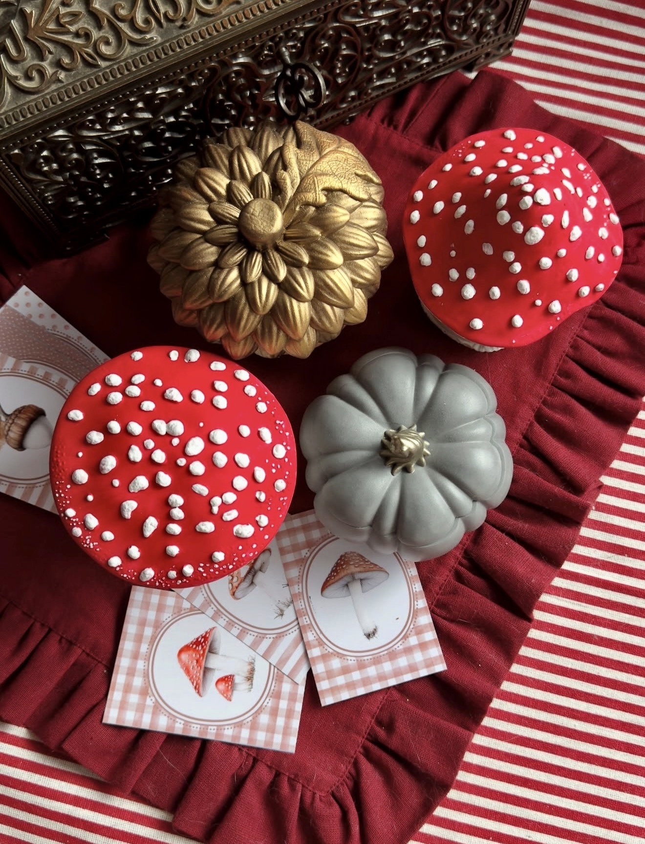 Whimsical Woodland Mushroom Candle Decor