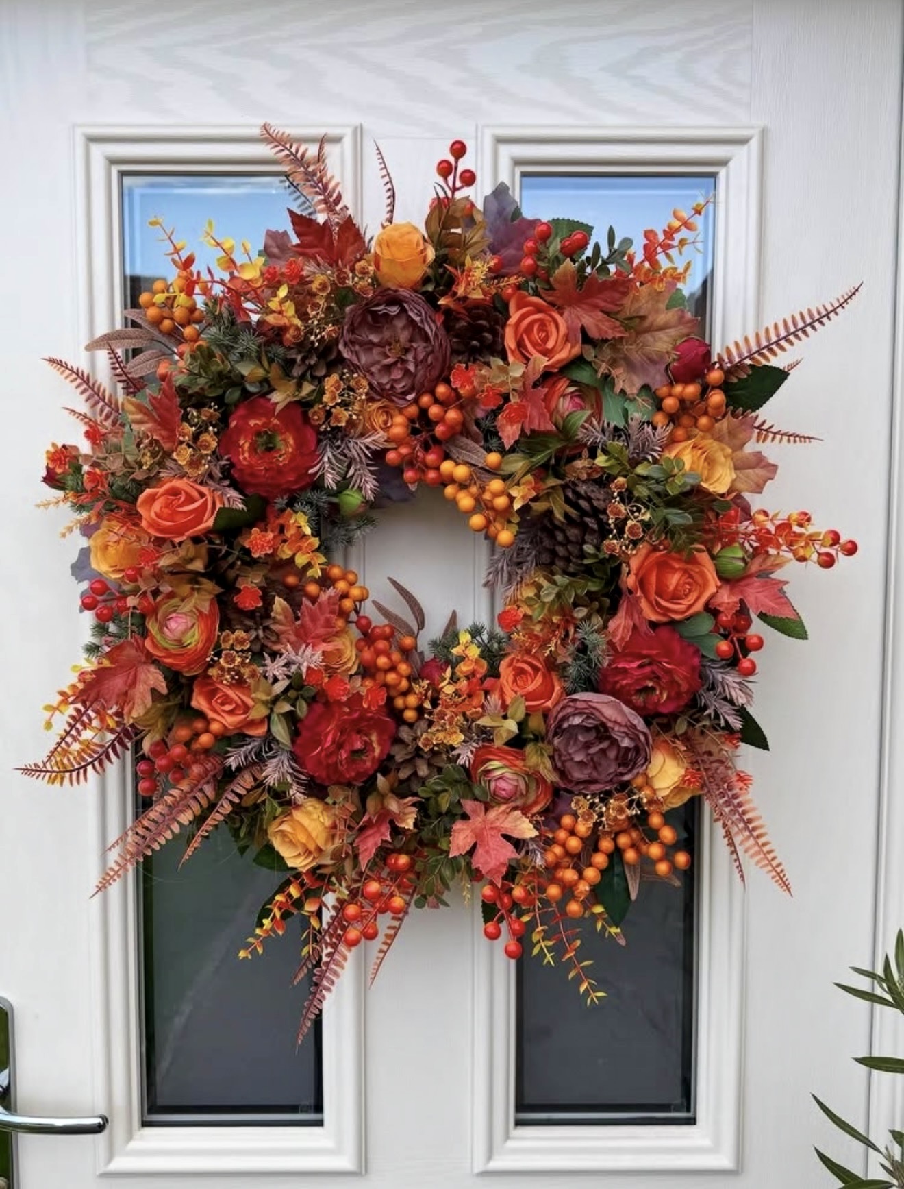 Abundant Autumn Floral Door Wreath