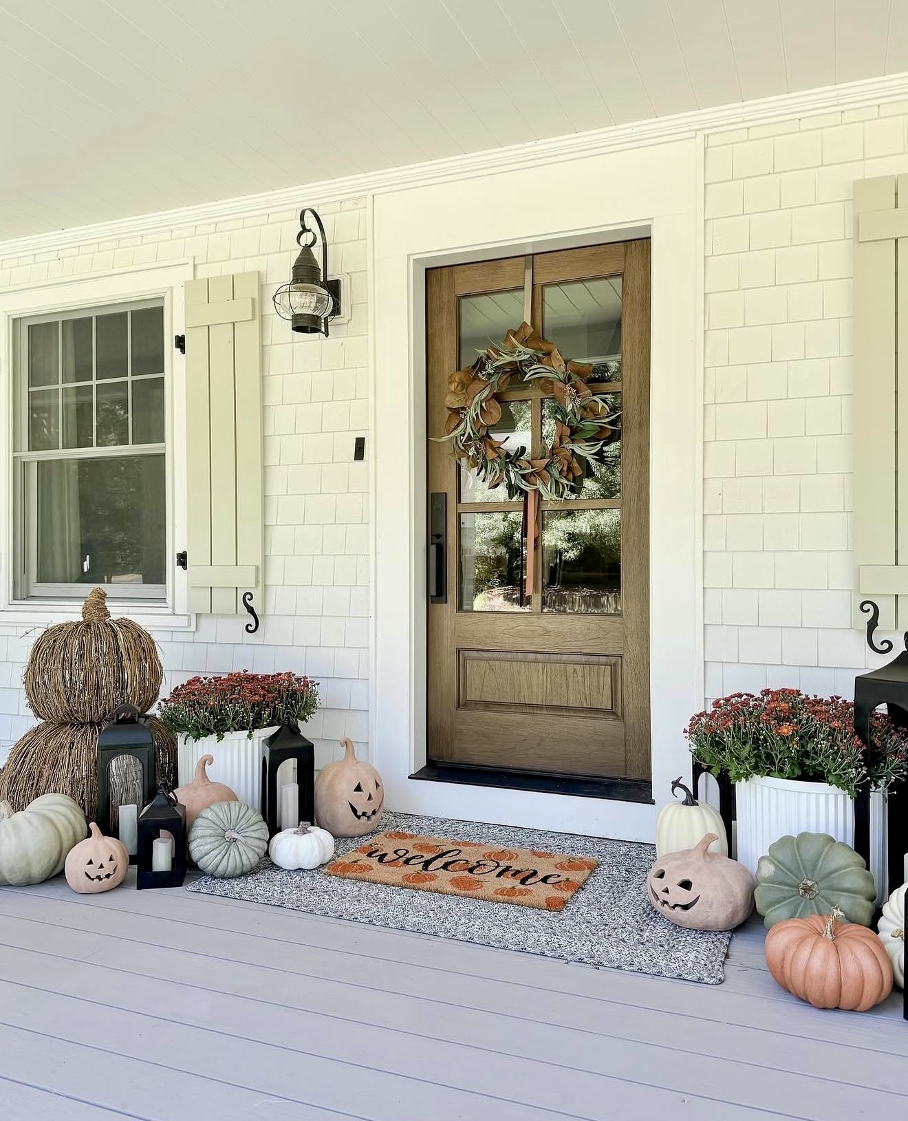 Charming Pumpkin Patch Fall Front Porch Decor