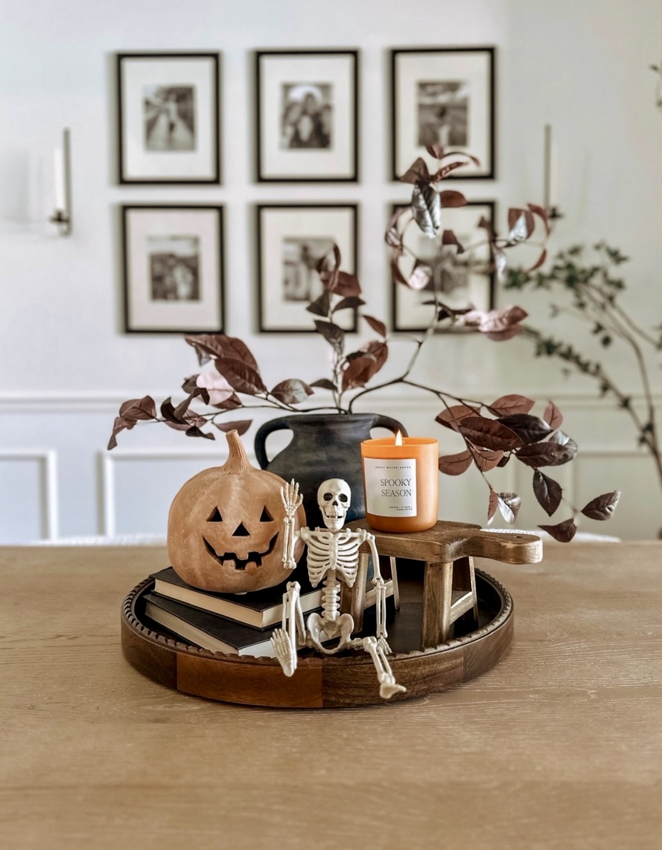 Chic Halloween Vignette On A Budget