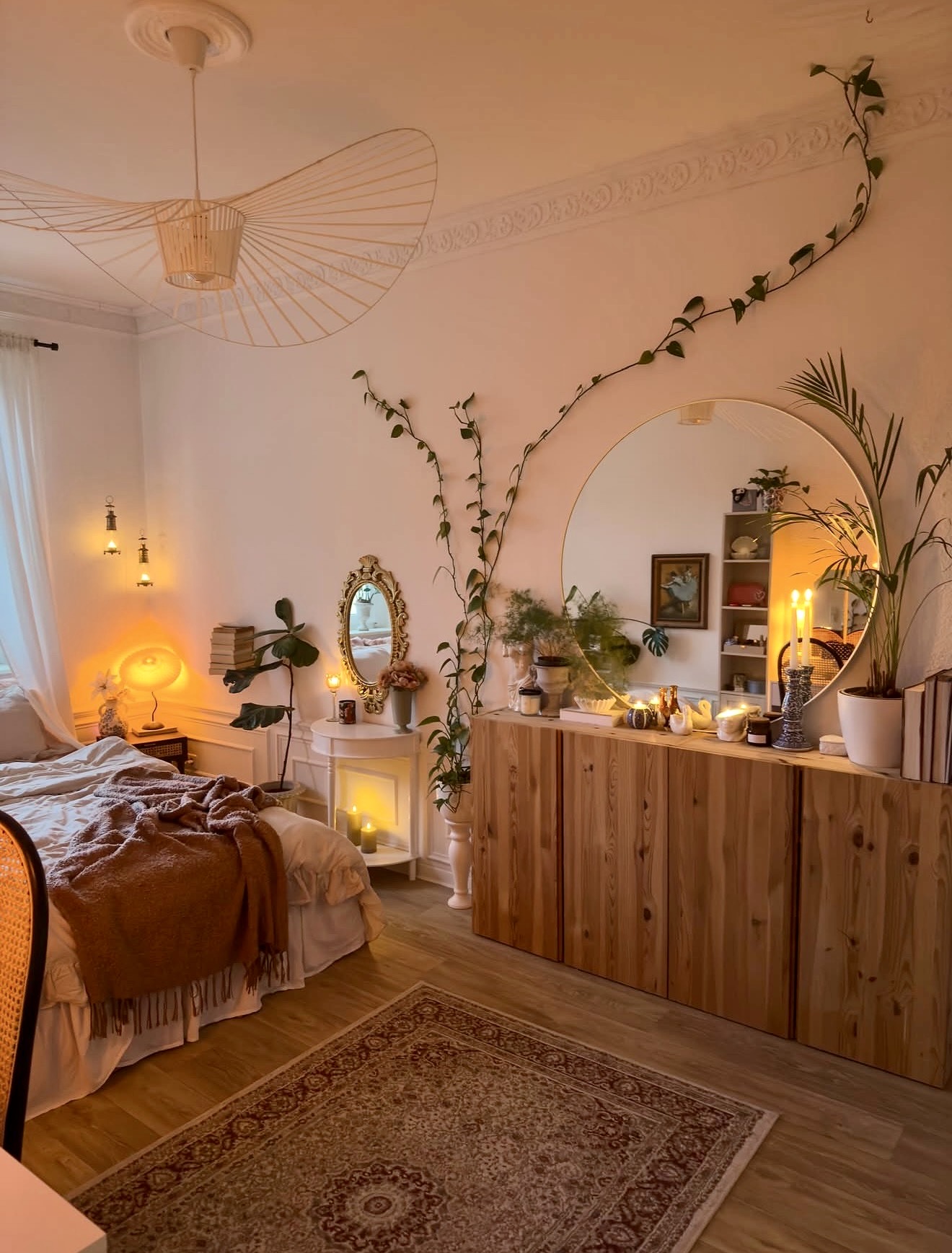 Cozy Autumn Bedroom Sanctuary With Warm Lighting