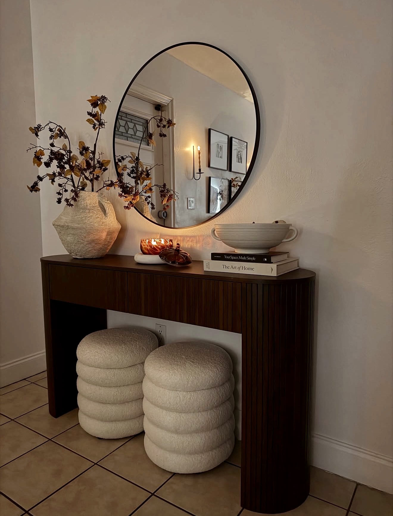 Cozy Fall Entryway Console Styling
