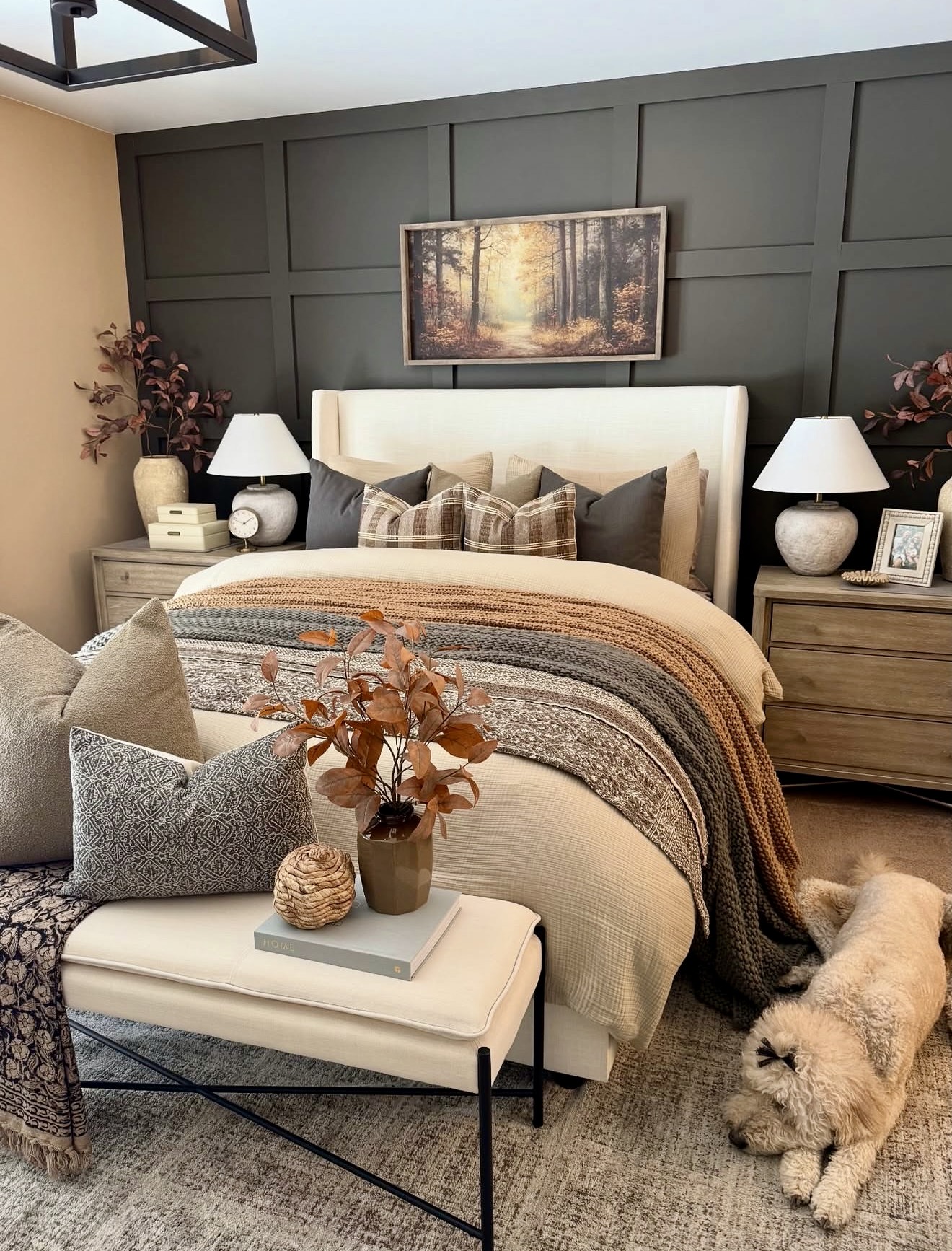 Cozy Woodland Fall Bedroom Retreat
