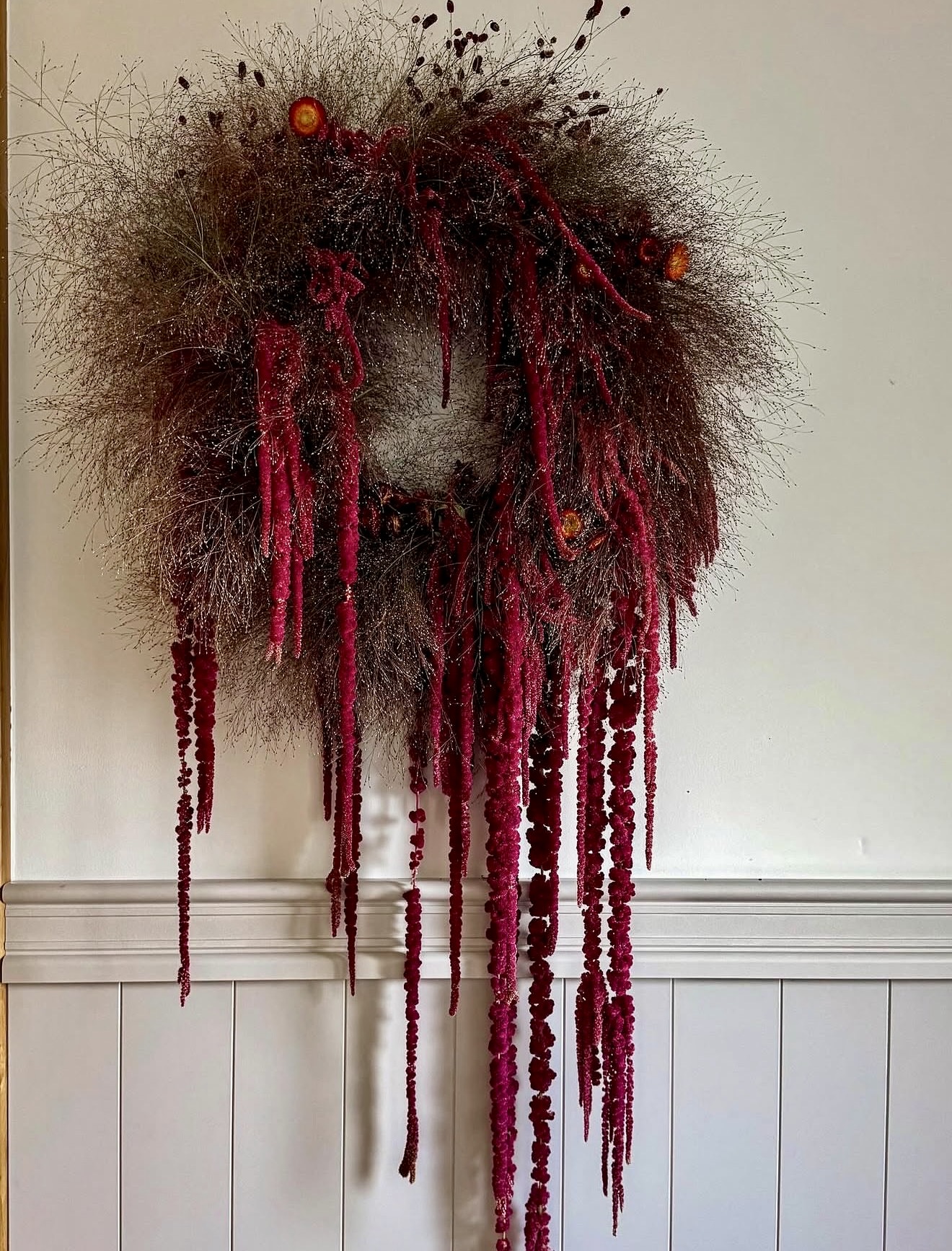 Dramatic Cascading Fall Wreath DIY