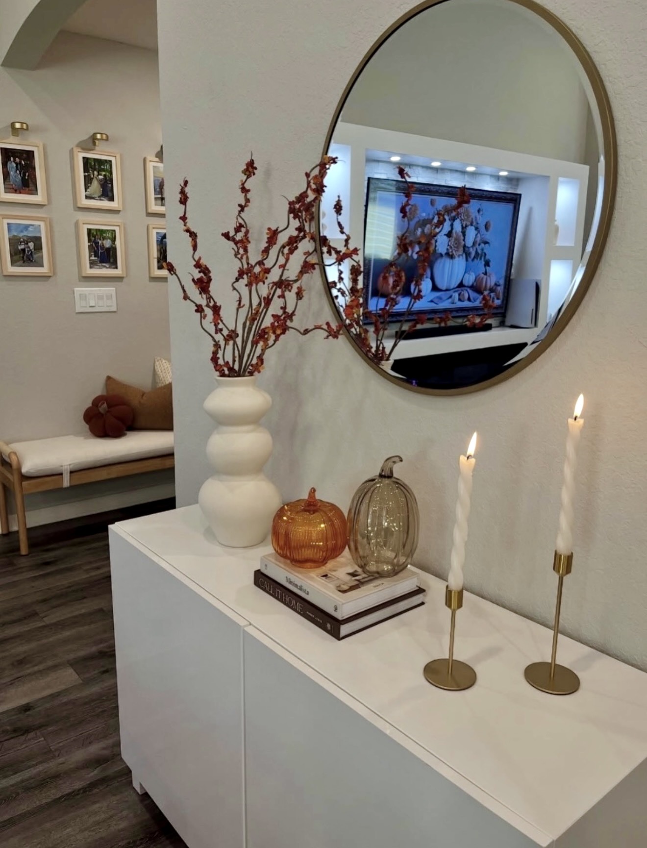 Elegant Entryway with Fall Accents