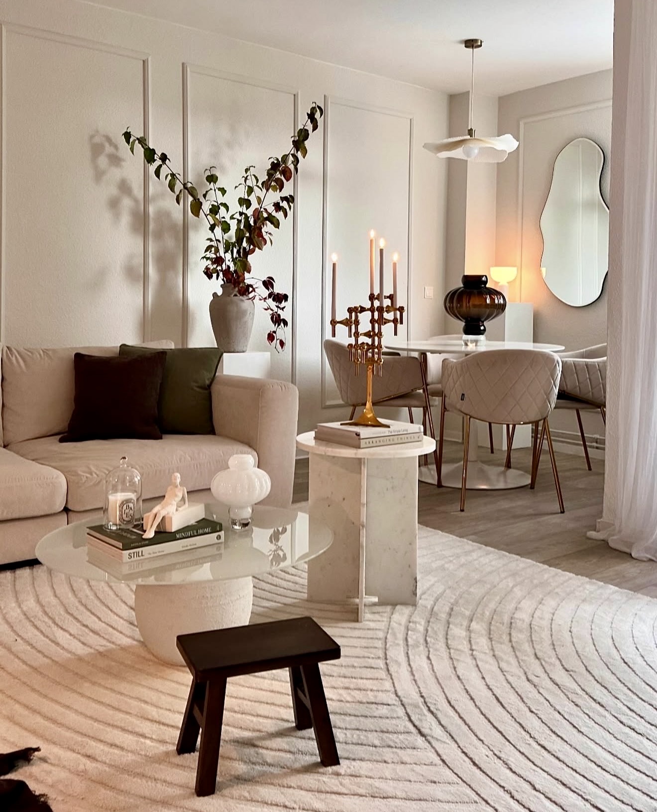 Elegant Fall Living Room With Neutral Tones