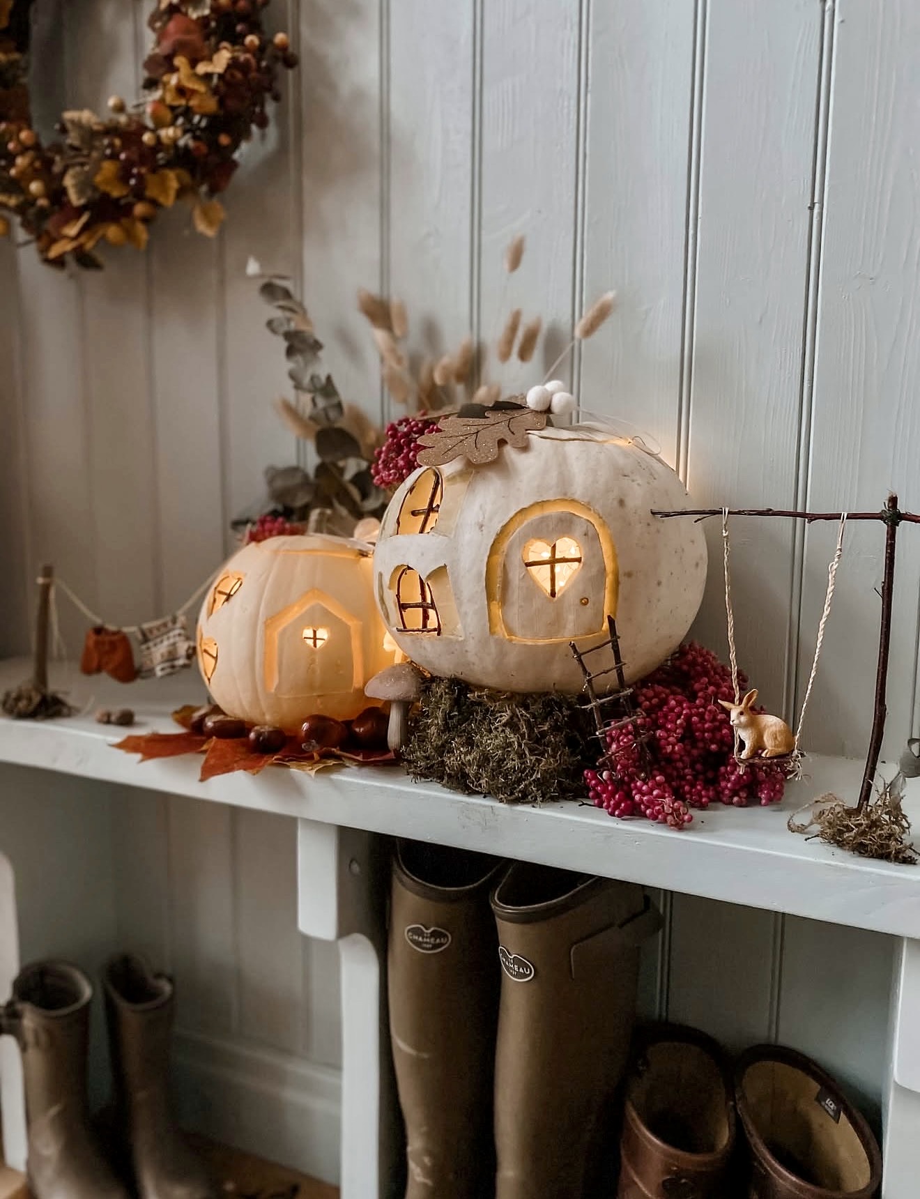 Enchanting Pumpkin Fairy Houses for Fall