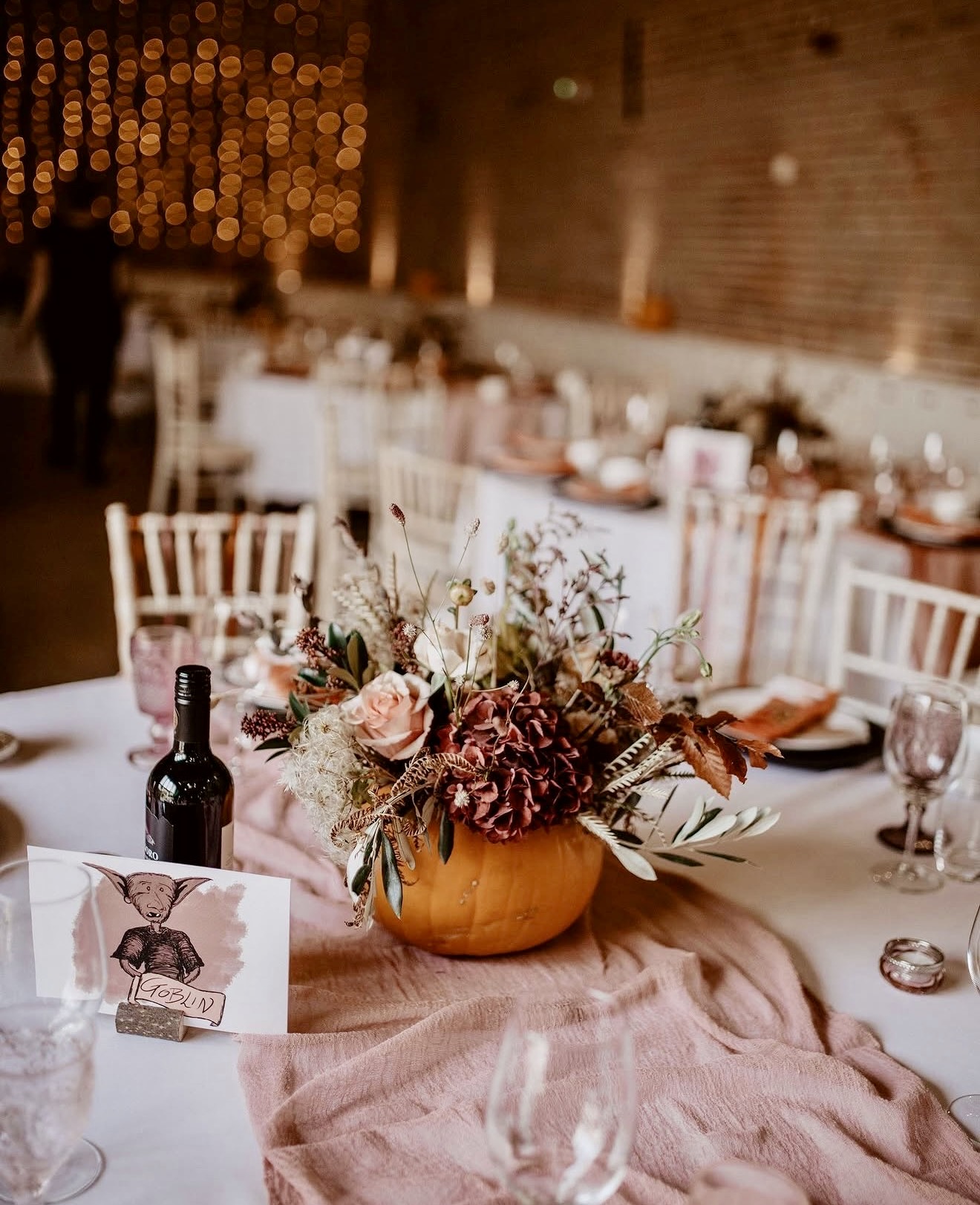 Harvest Pumpkin Floral Arrangement Centerpiece