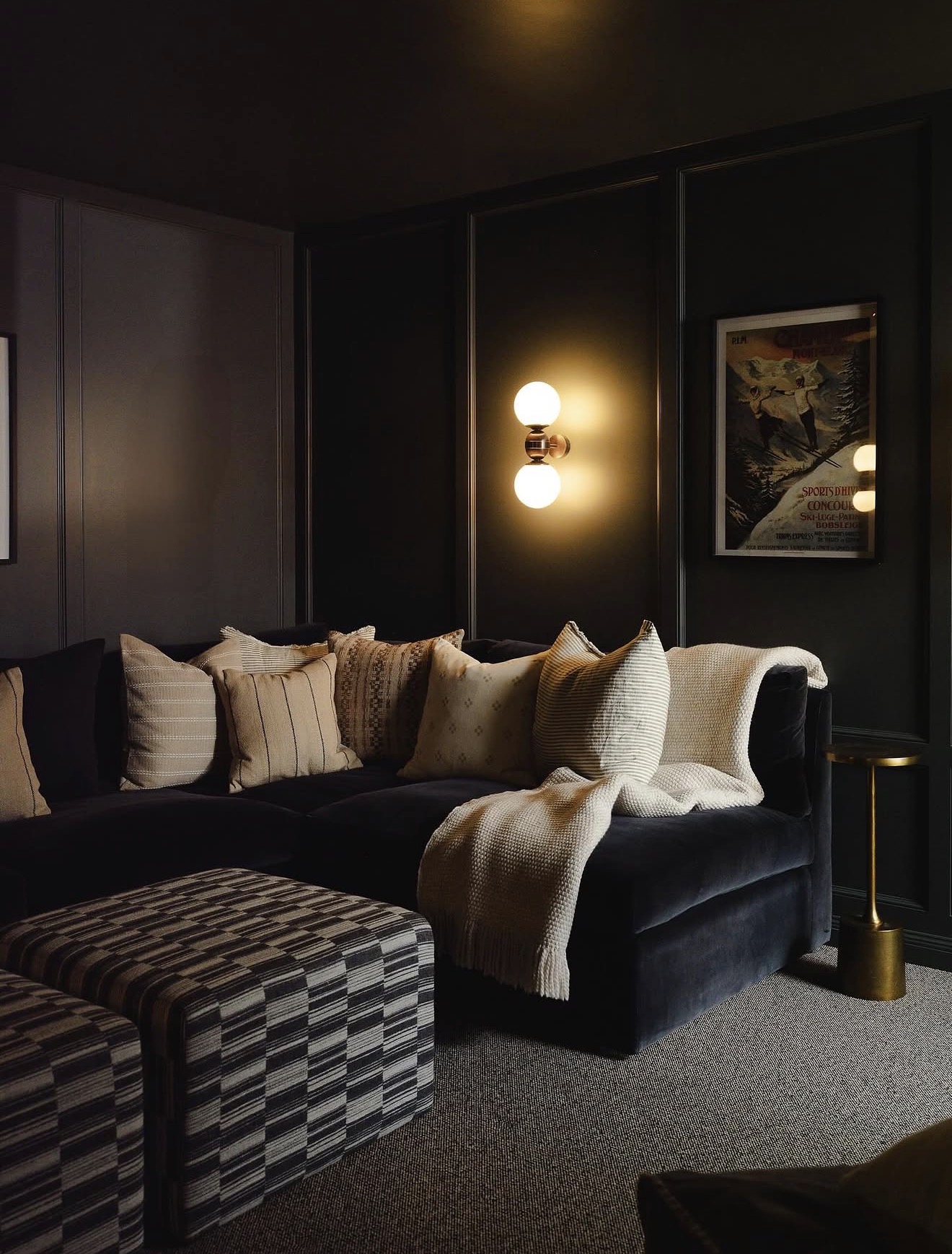 Moody Charcoal Sanctuary With Layered Texture