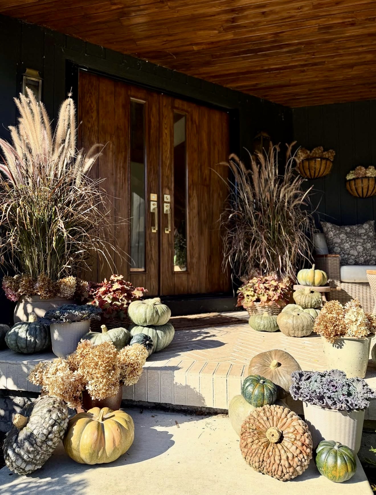 Natural Harvest Fall Porch Decor