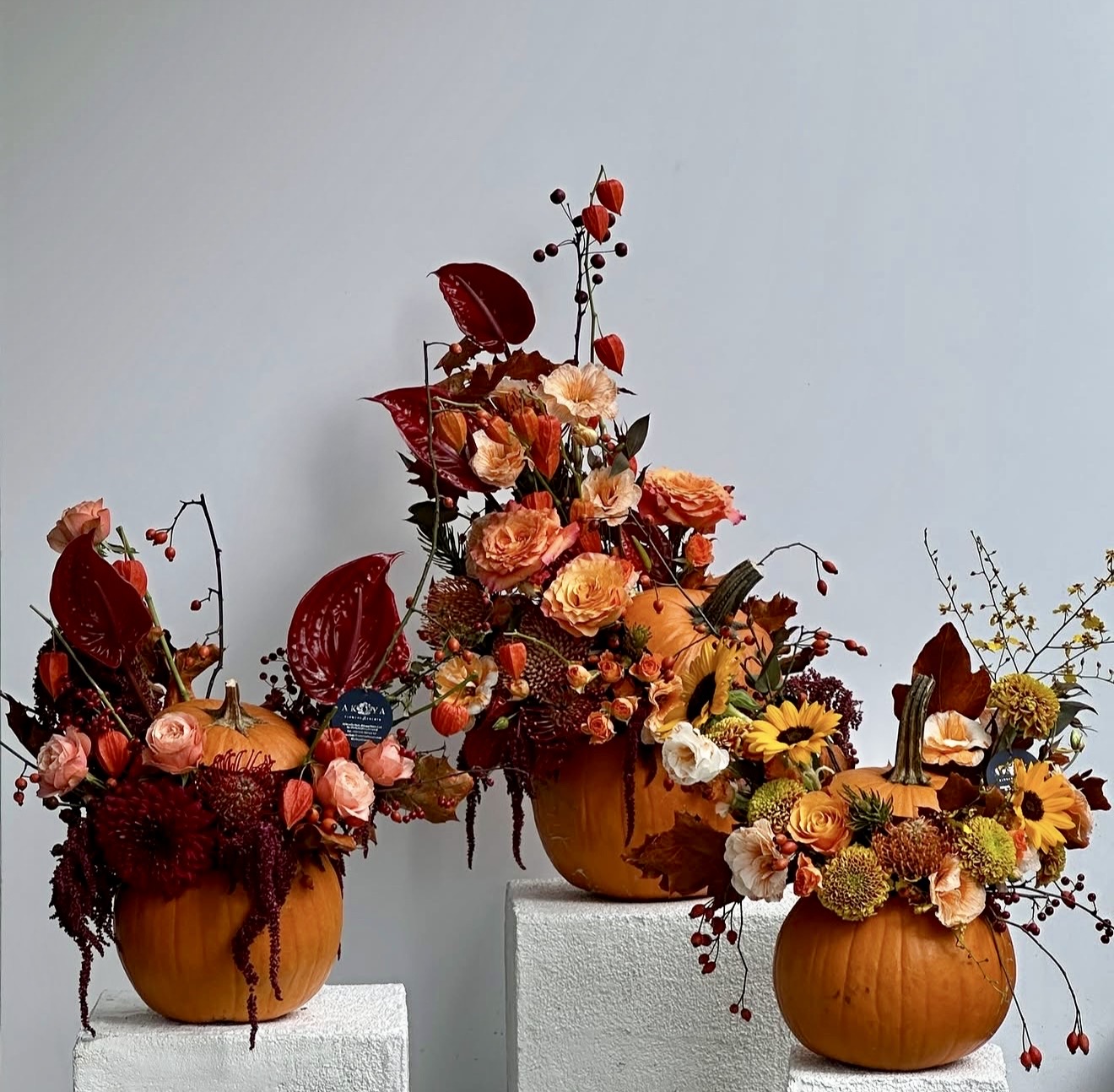 Pumpkin Patch Floral Arrangement Centerpieces