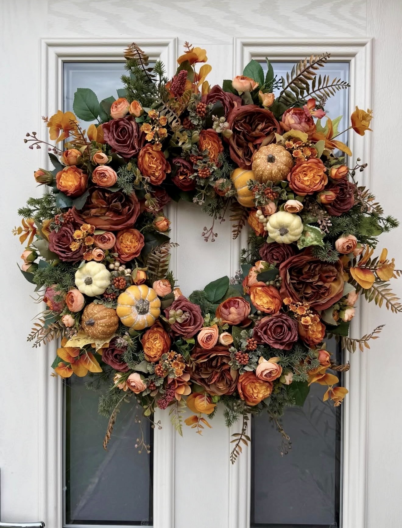 Rustic Autumn Harvest Door Wreath