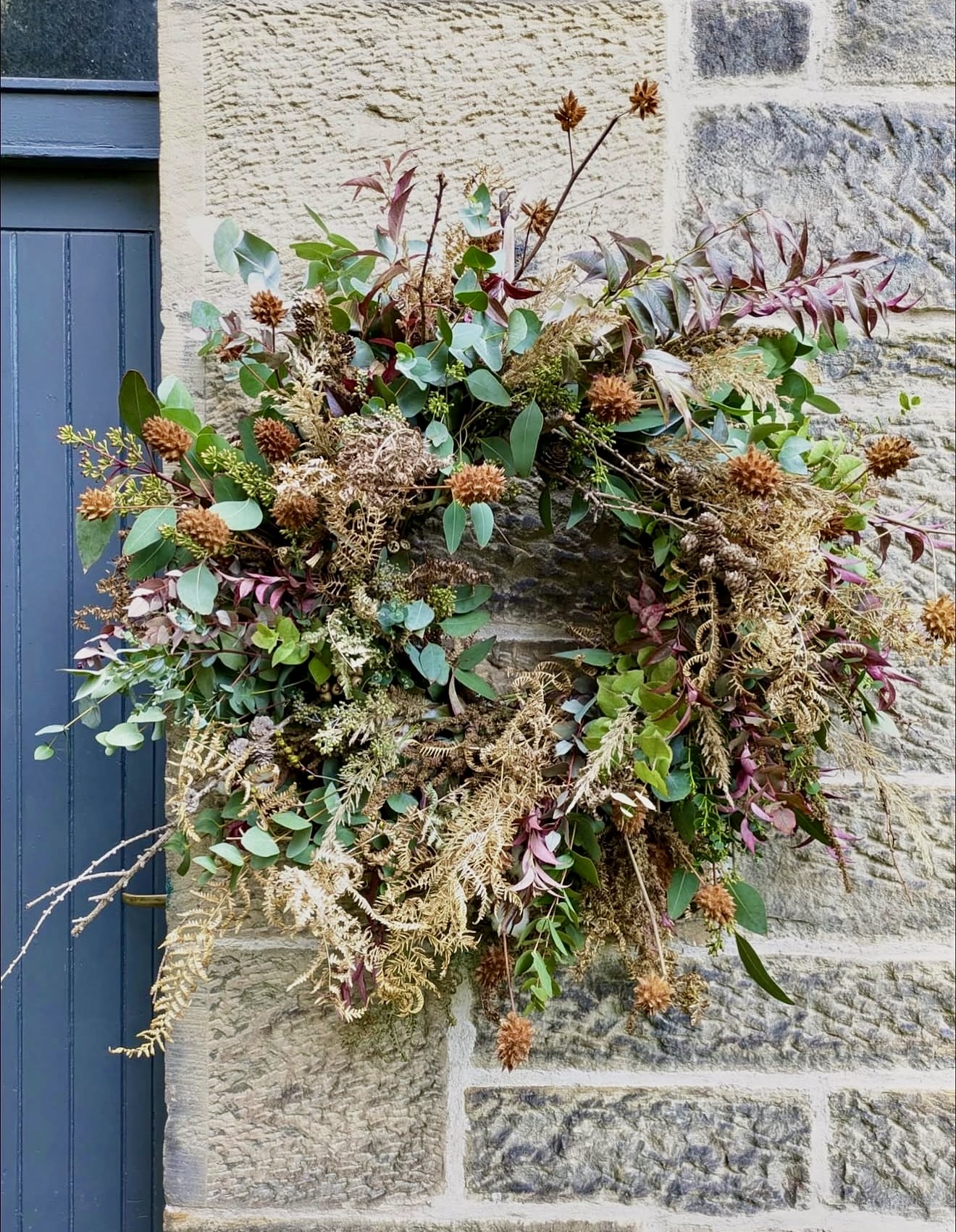 Rustic Fall Foliage Wreath DIY
