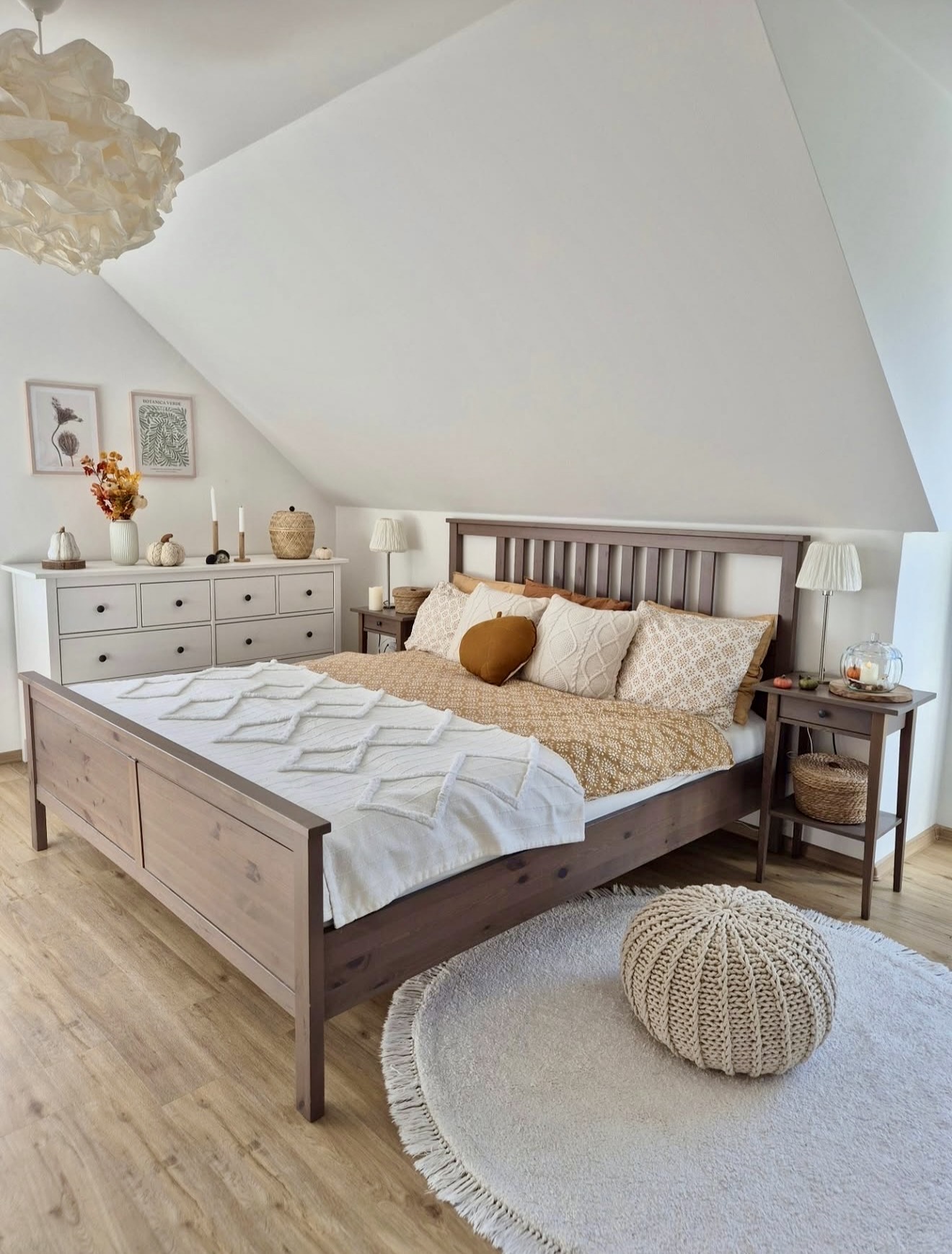 Rustic Farmhouse Cozy Fall Bedroom Sanctuary
