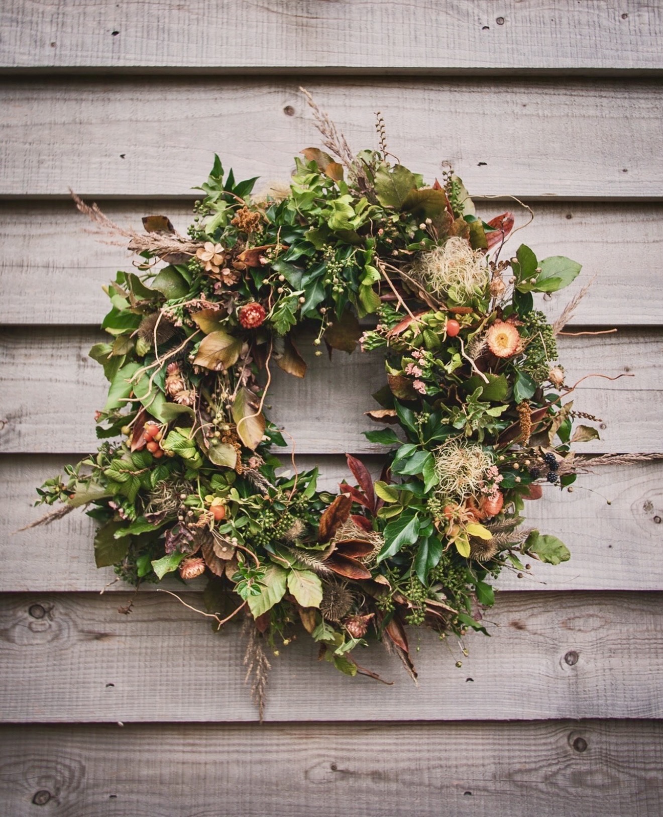 Rustic Woodland Fall Harvest Wreath