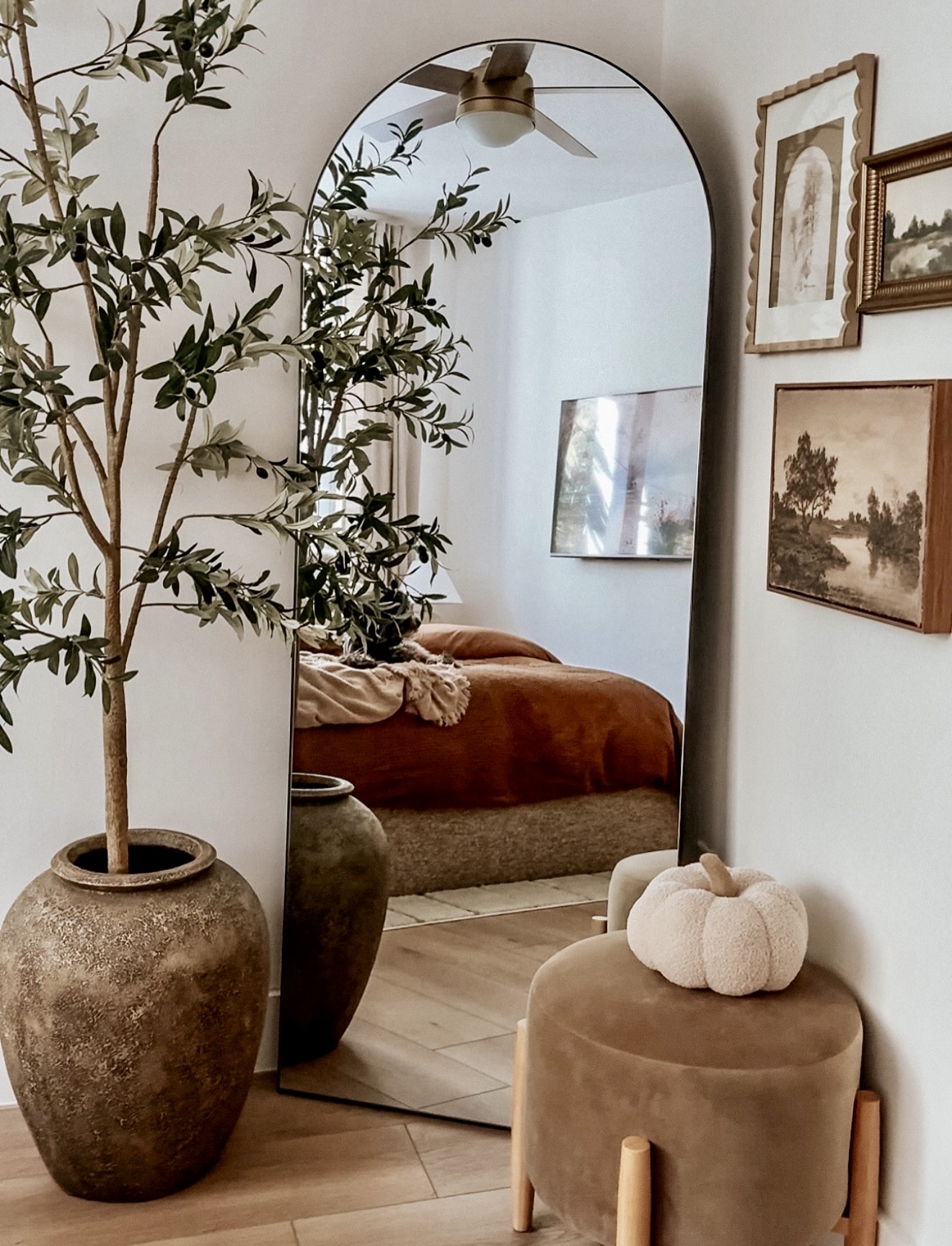 Warm Earthy Tones Cozy Bedroom Retreat