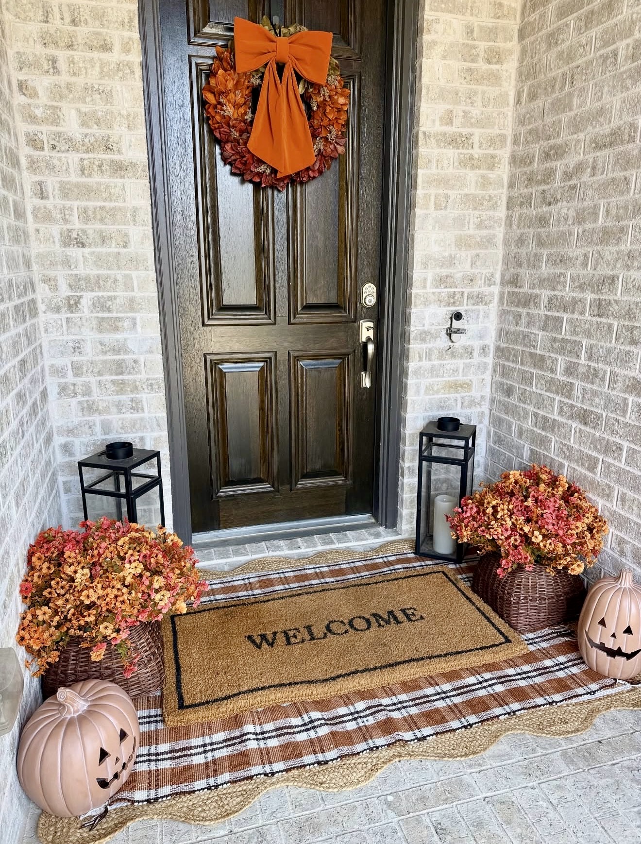 Warm Harvest Welcome Fall Front Door Decor