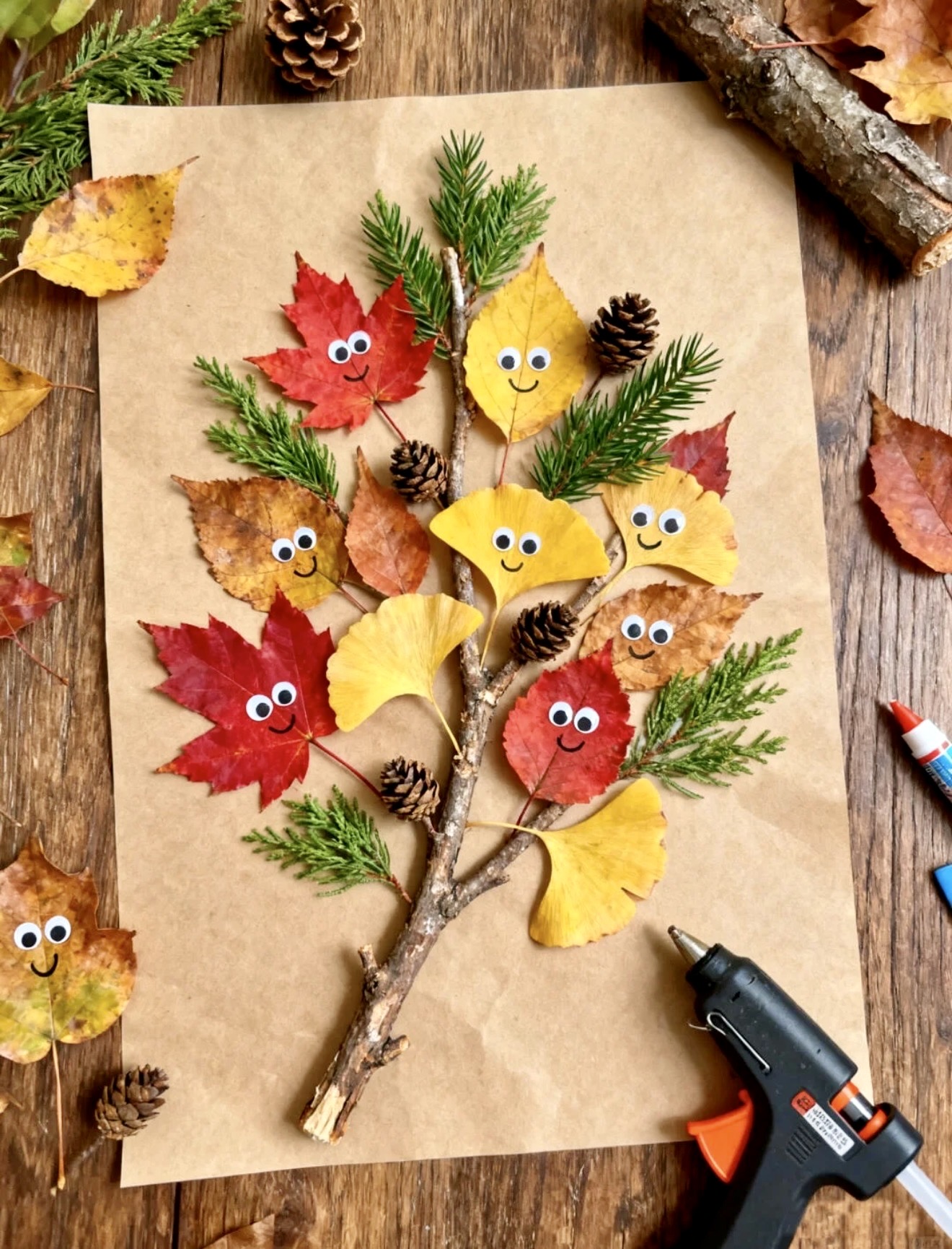 Whimsical Fall Leaf Friends Craft