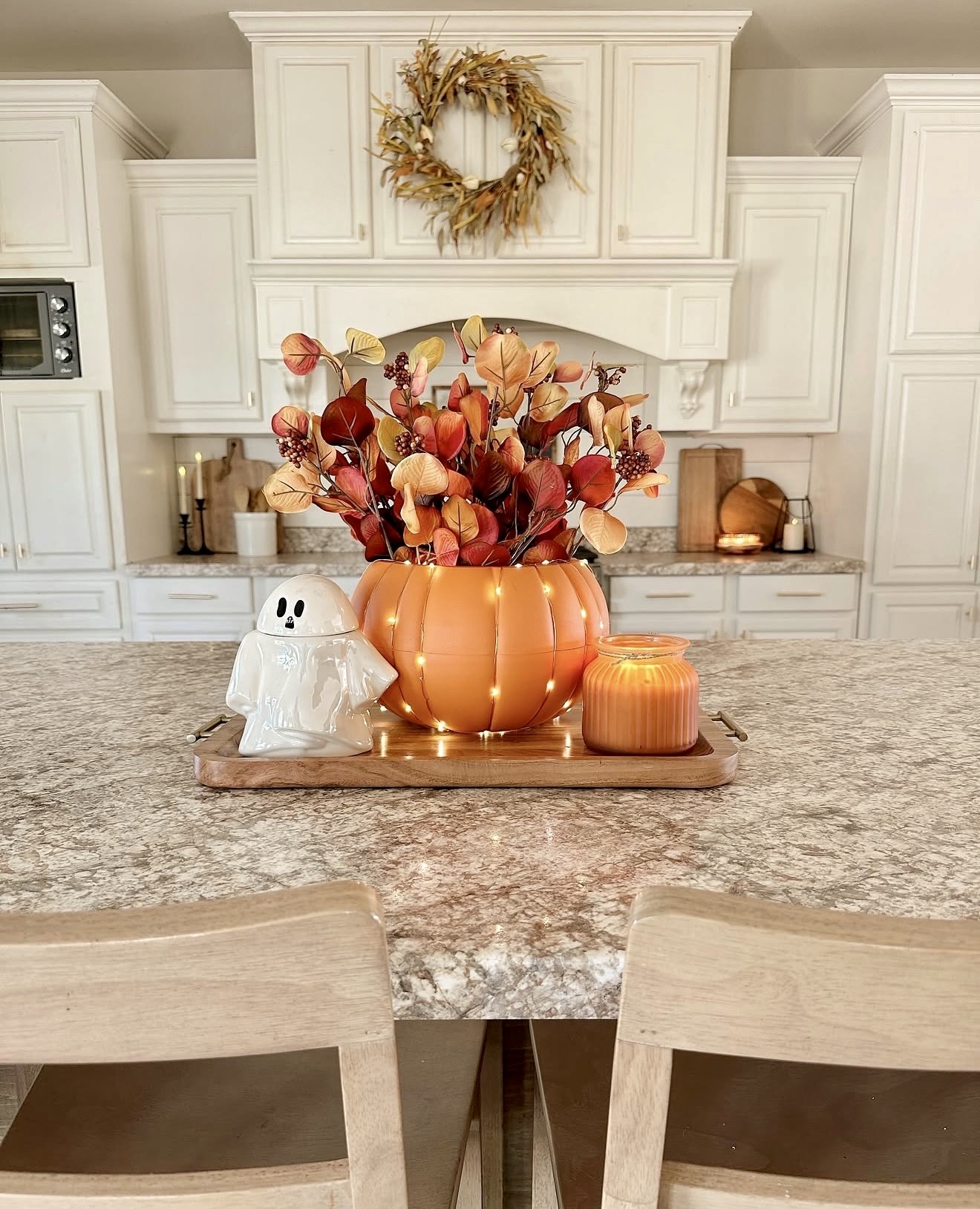 Whimsical Pumpkin & Ghost Halloween Kitchen Decor