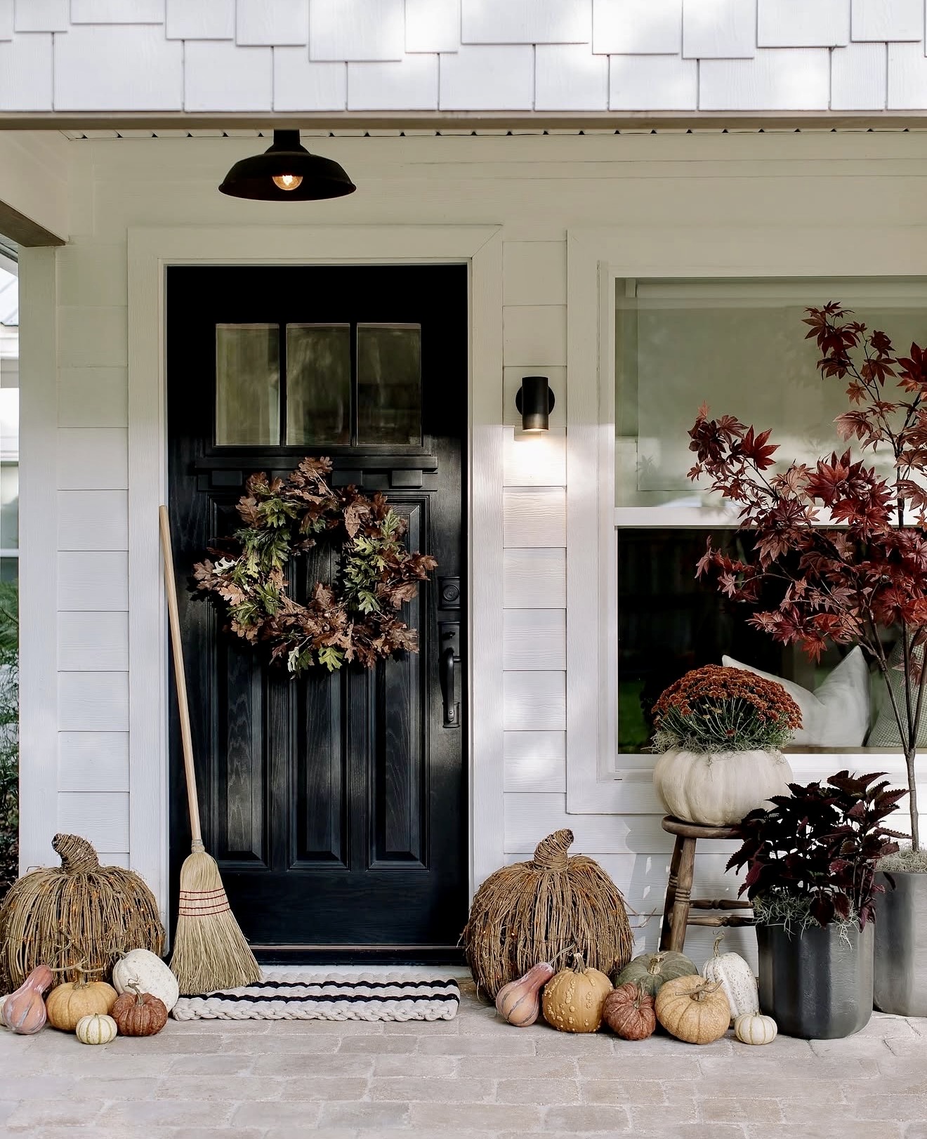 Charming Fall Harvest Porch Decor