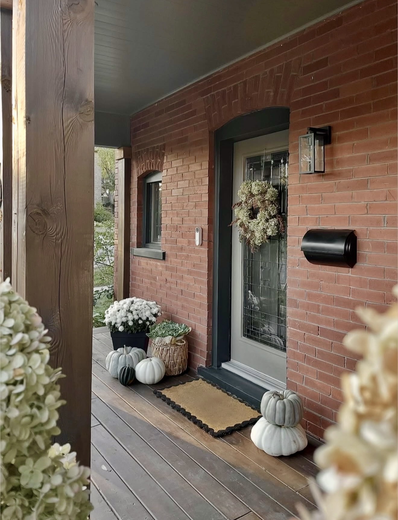 Charming Pastel Pumpkins For Cozy Fall Porch