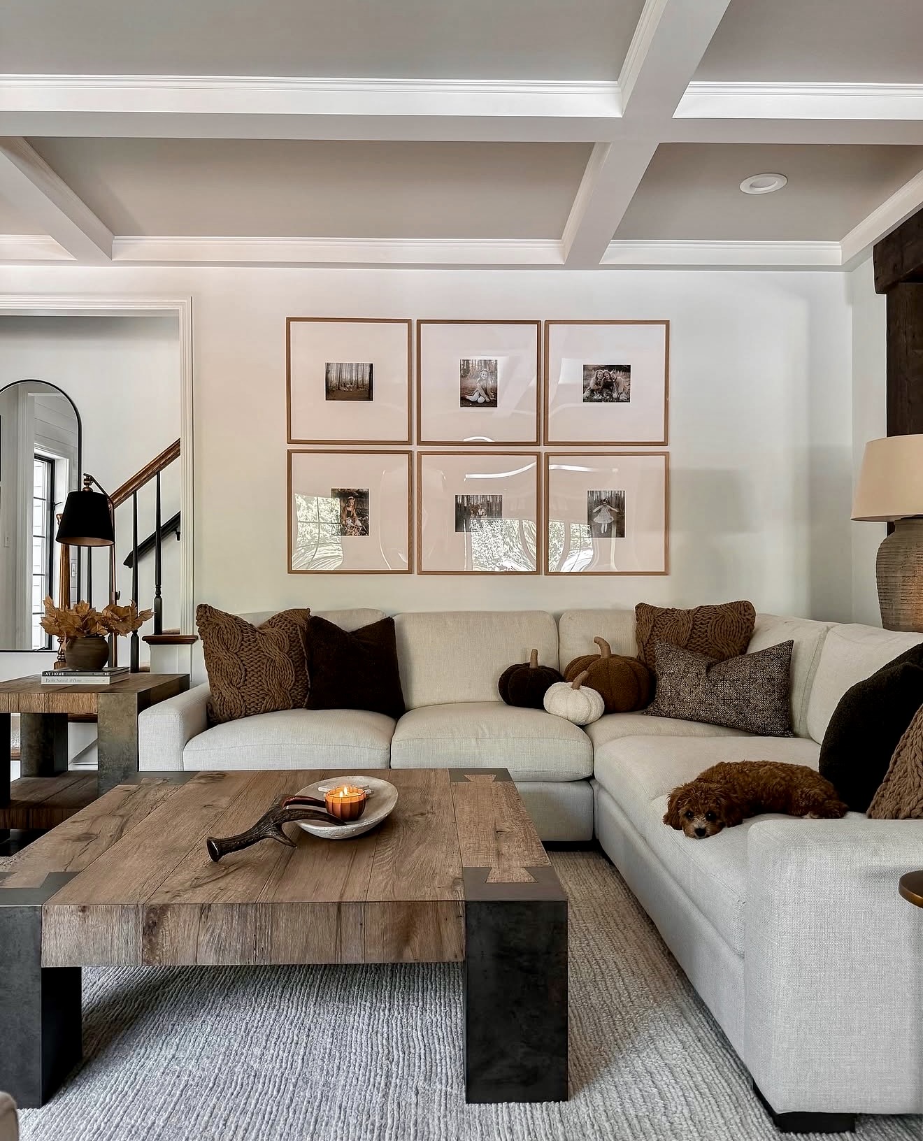 Cozy Modern Farmhouse Fall Living Room