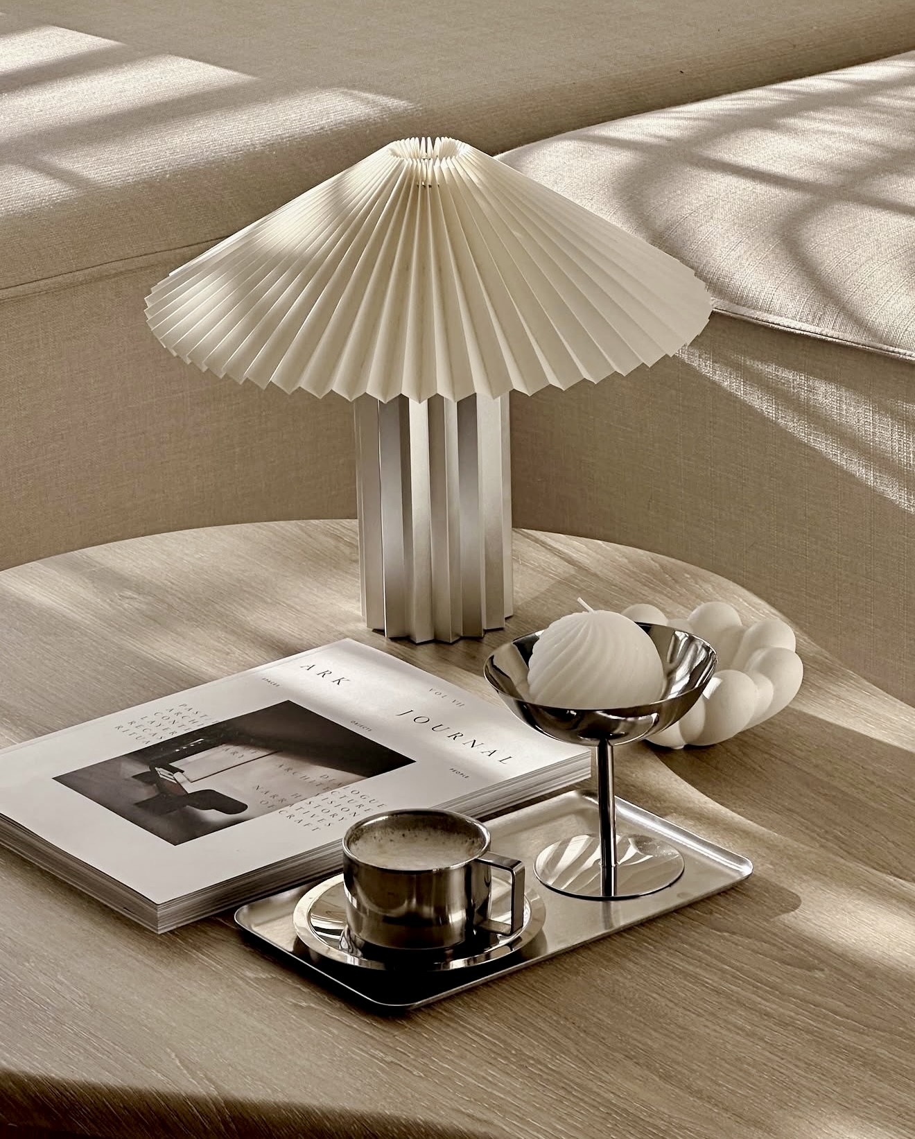 Minimalist Chrome Accents For A Calm Living Space