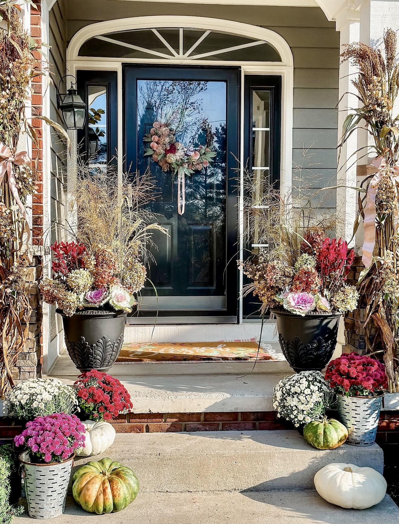 Rustic Harvest Fall Porch Welcome