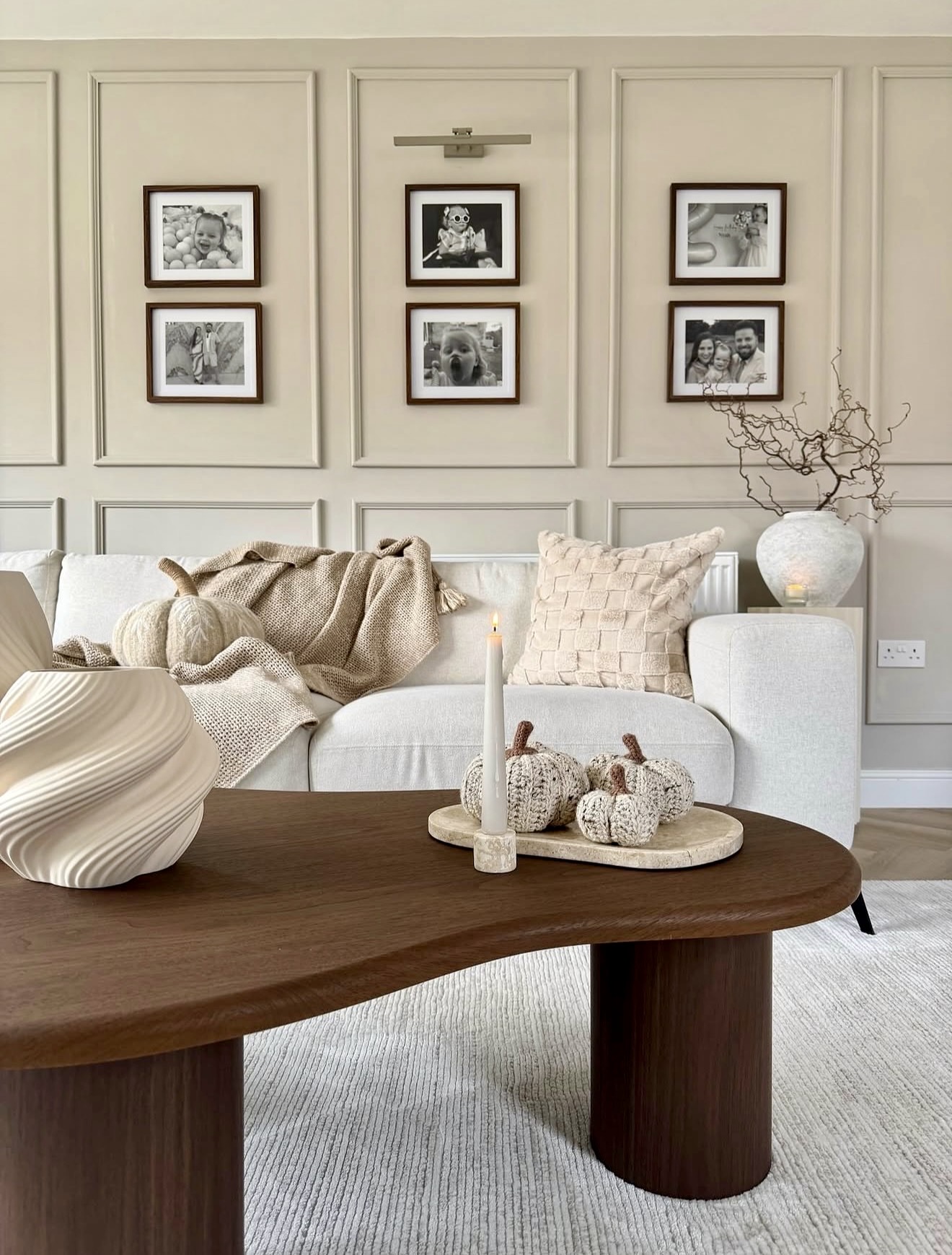 Soft Neutral Textures For Fall Living