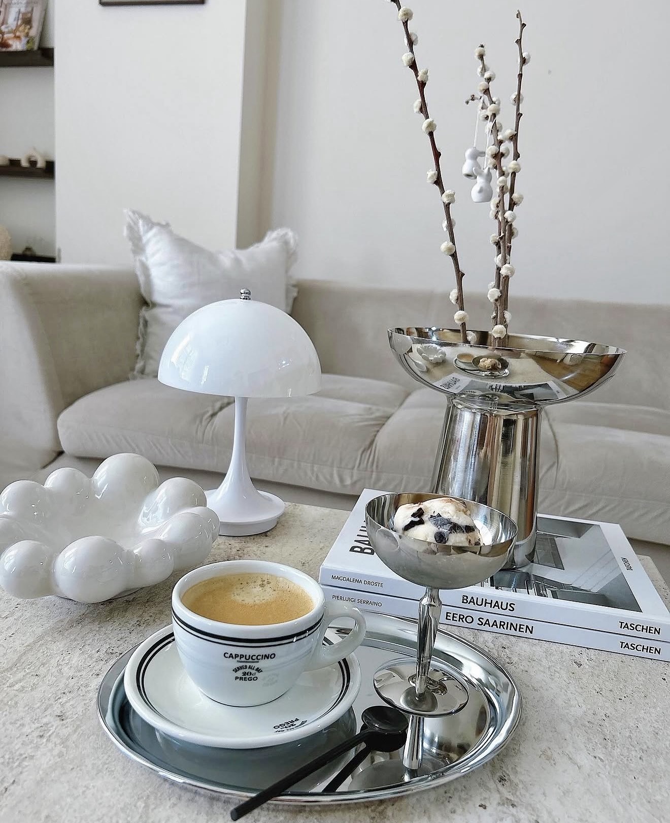 Sophisticated Chrome Accents For Modern Coffee Tables